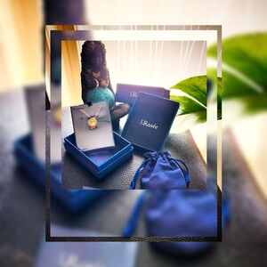 🌠 NWT STUNNING 3 Tone Circular Choppard Style Necklace 925 SS 💎